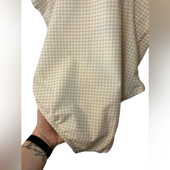 Cream and White One Piece Swimsuit with Adjustable Straps - Picture 4 of 5